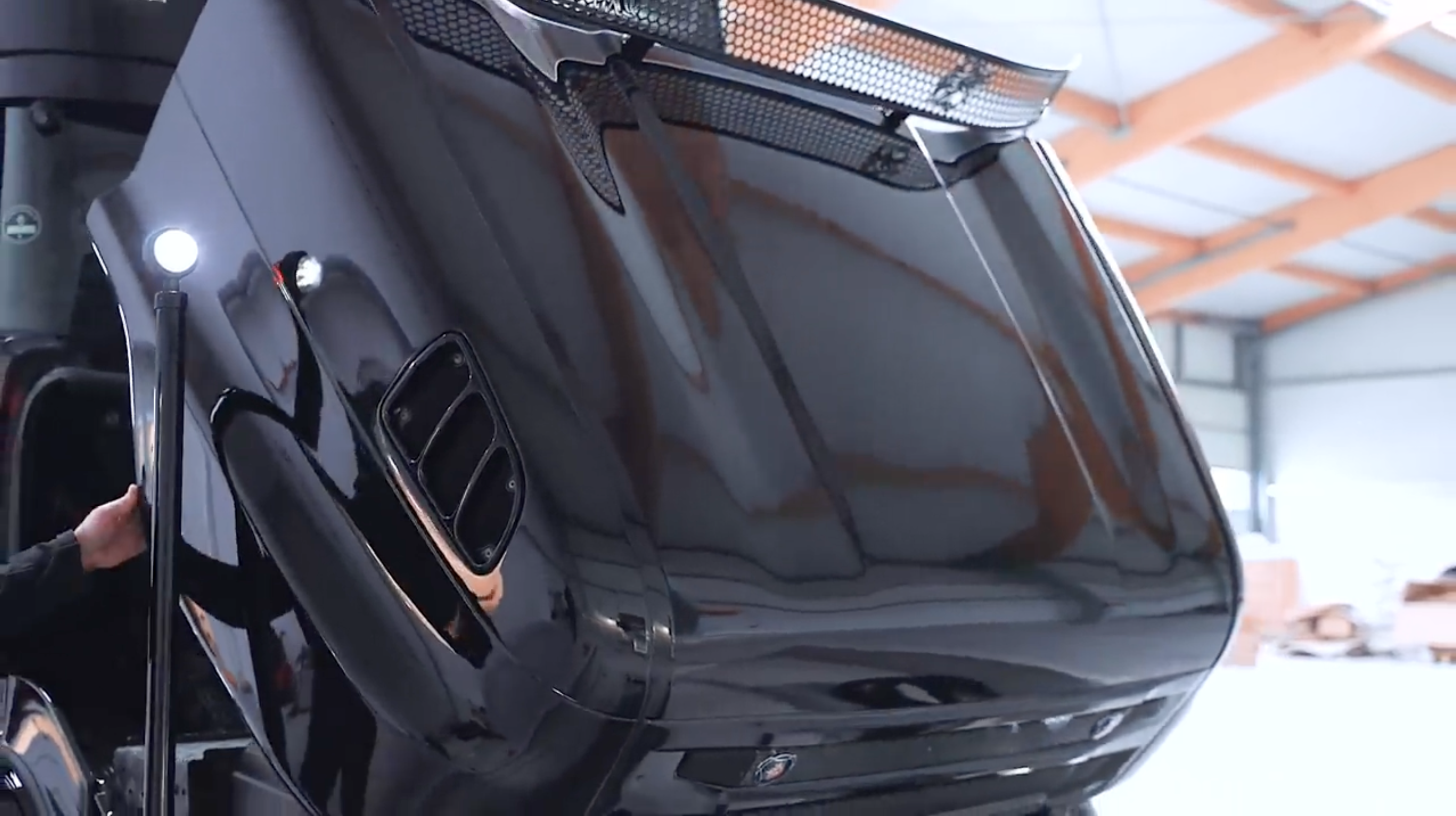 Motorhaube des Scania